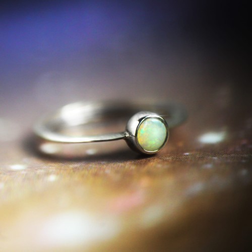 Pierścionek Opal r.10