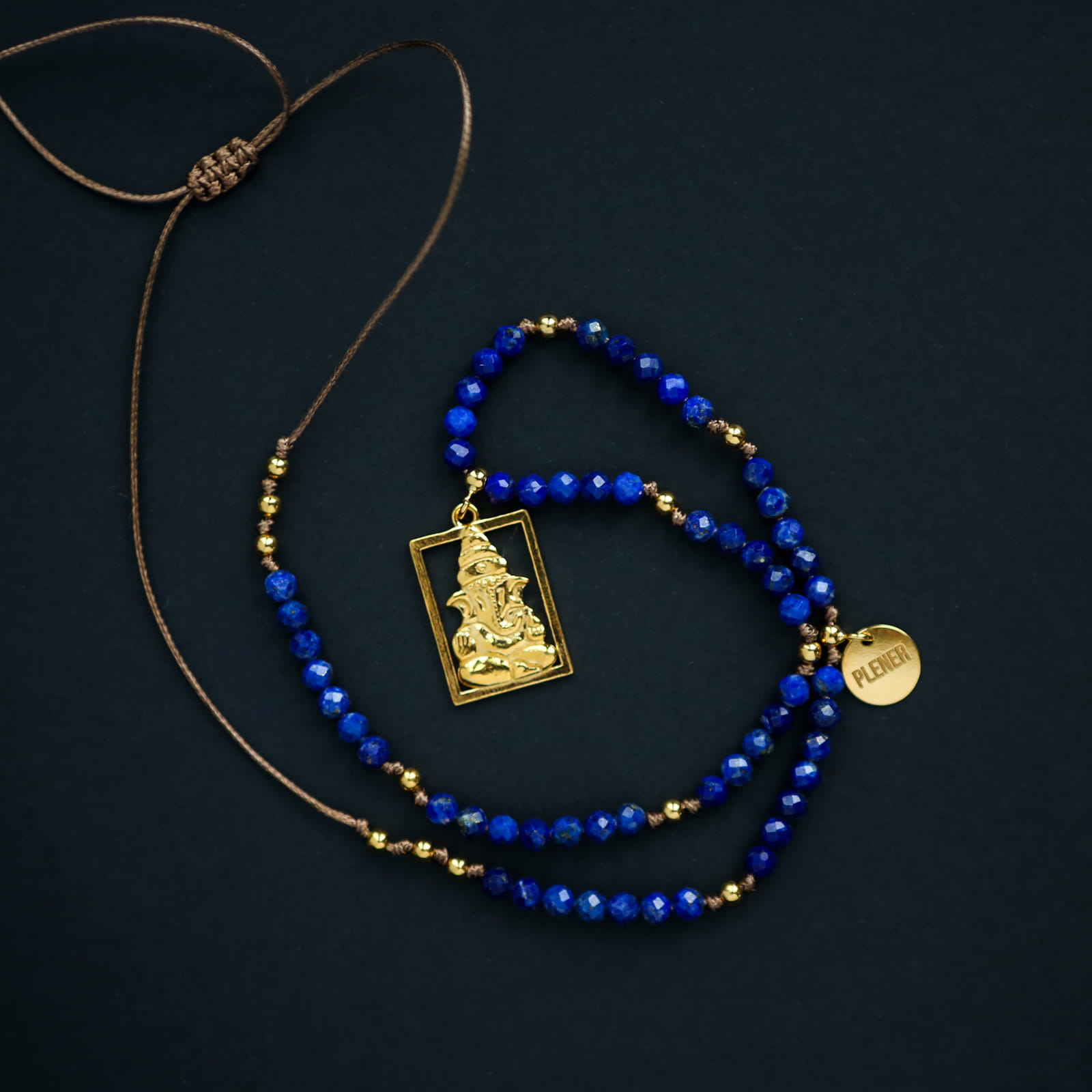 Naszyjnik Ganesha - Lapis Lazuli — zdjęcie 8