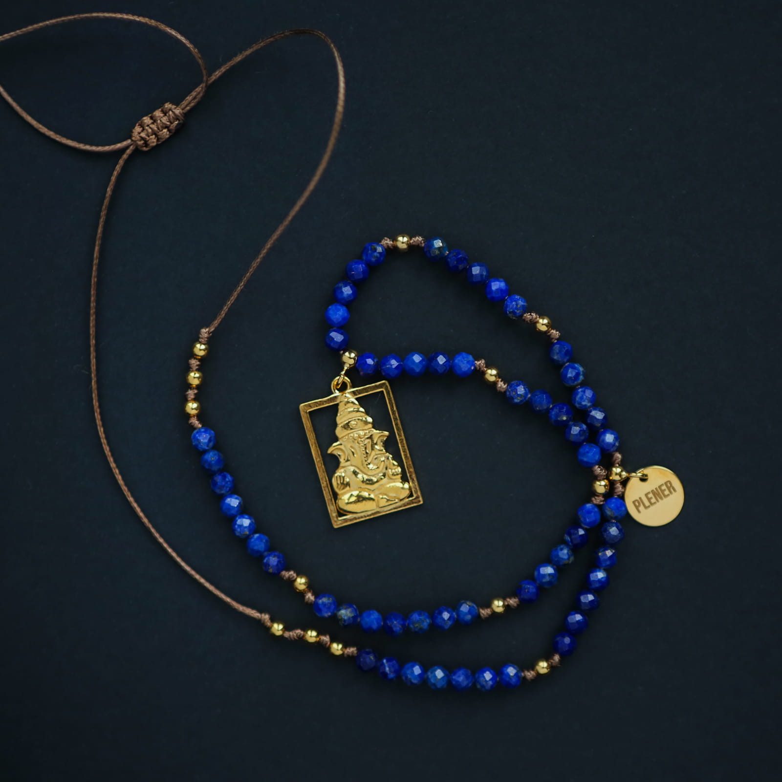 Naszyjnik Ganesha - Lapis Lazuli — zdjęcie 2