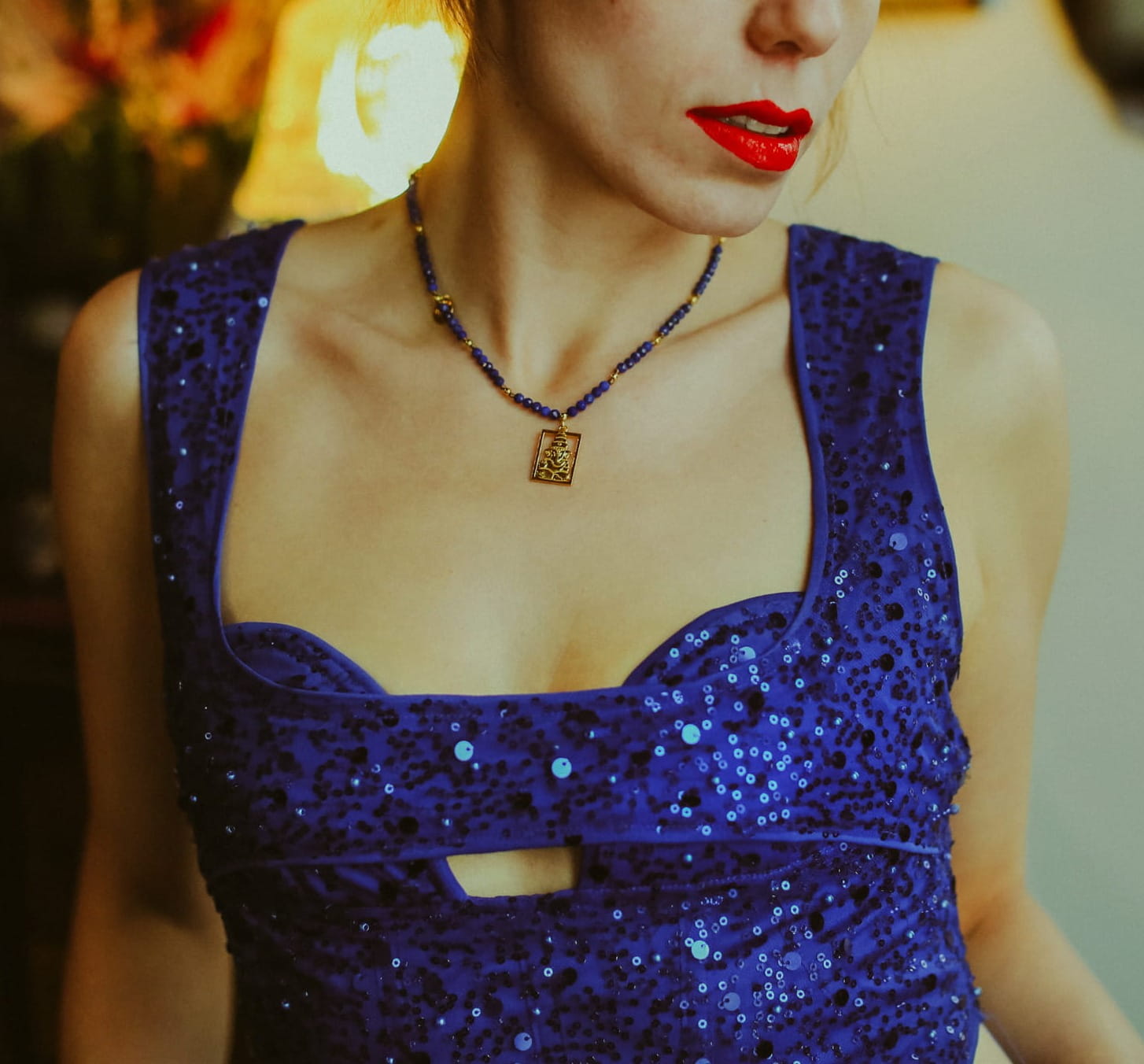 Naszyjnik Ganesha - Lapis Lazuli — zdjęcie 6