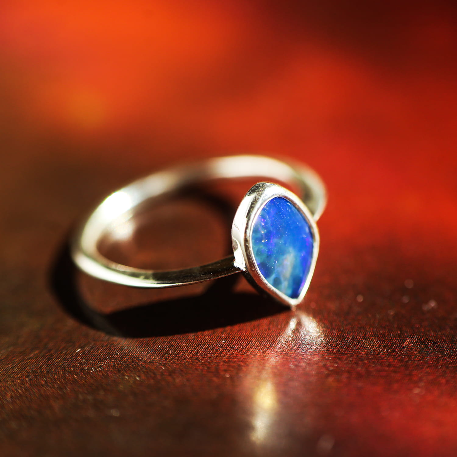 Pierścionek Opal r.15