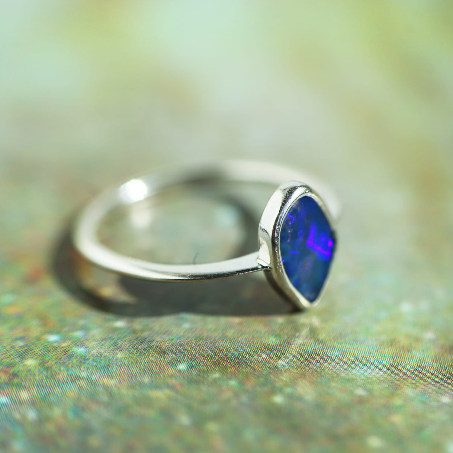 Pierścionek Opal r.15 — zdjęcie 2