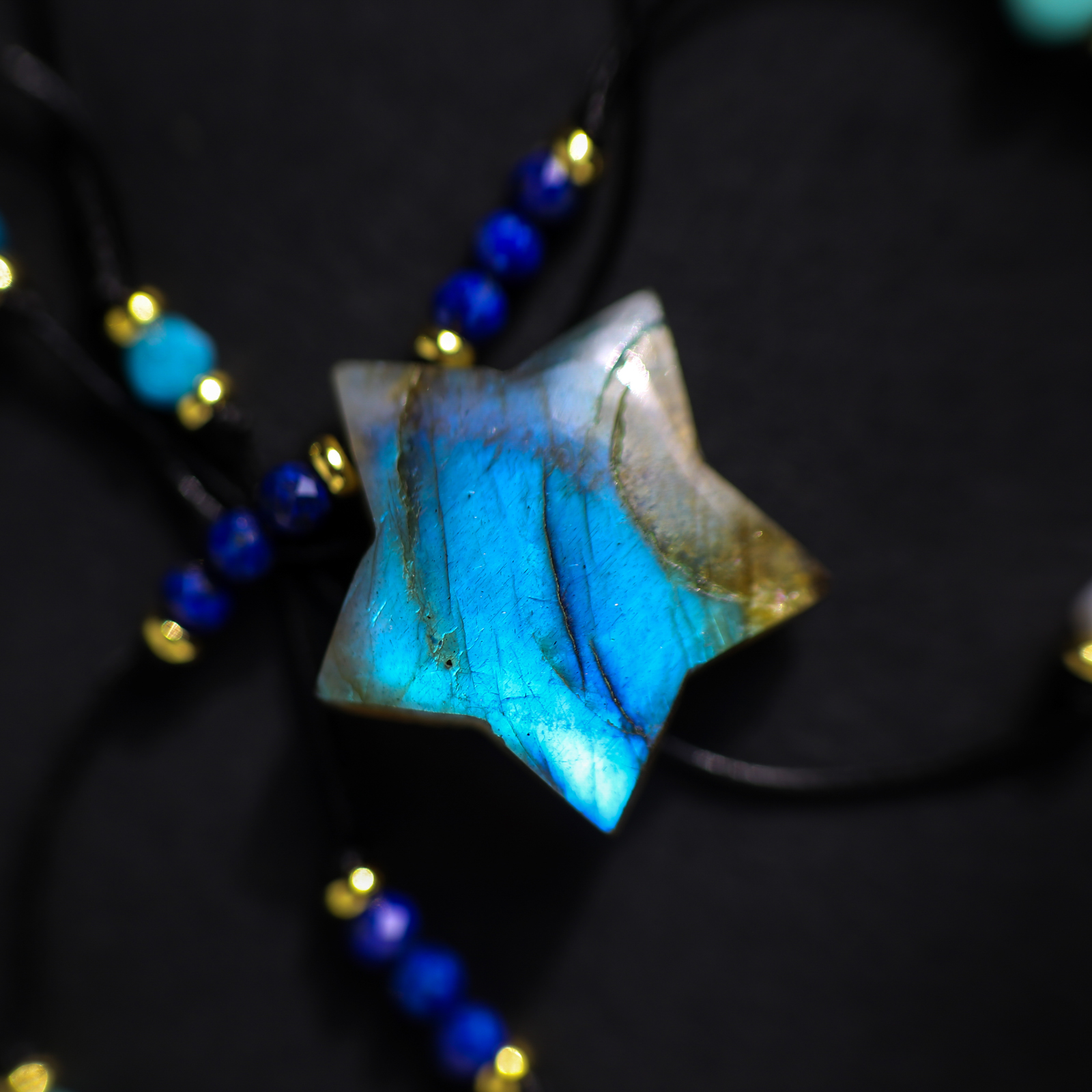 Amulet Labradoryt - 2 UNIKAT — zdjęcie 3