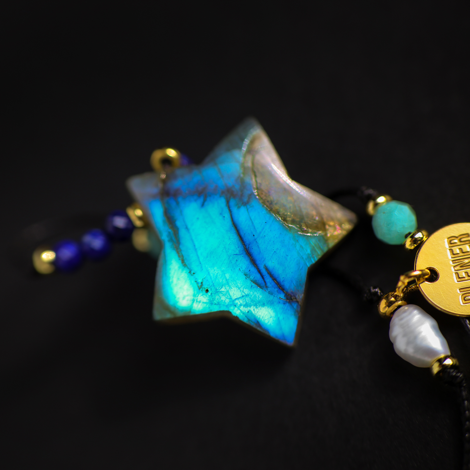 Amulet Labradoryt - 2 UNIKAT — zdjęcie 4