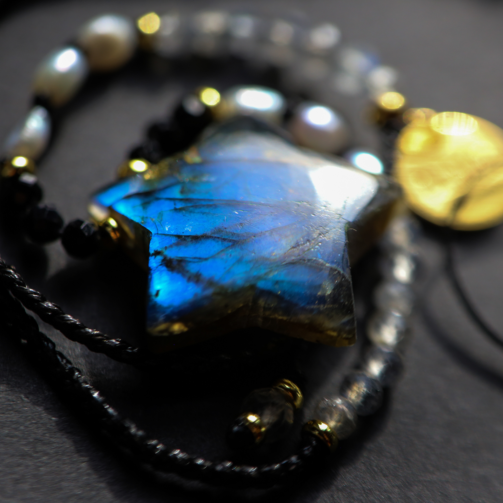 Amulet Labradoryt - 14 UNIKAT — zdjęcie 2