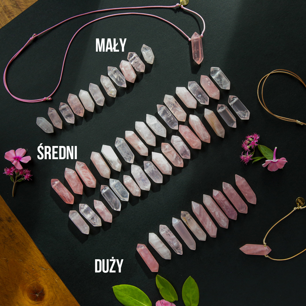 Naszyjnik Minimalistyczny Kwarc Różowy — zdjęcie 6